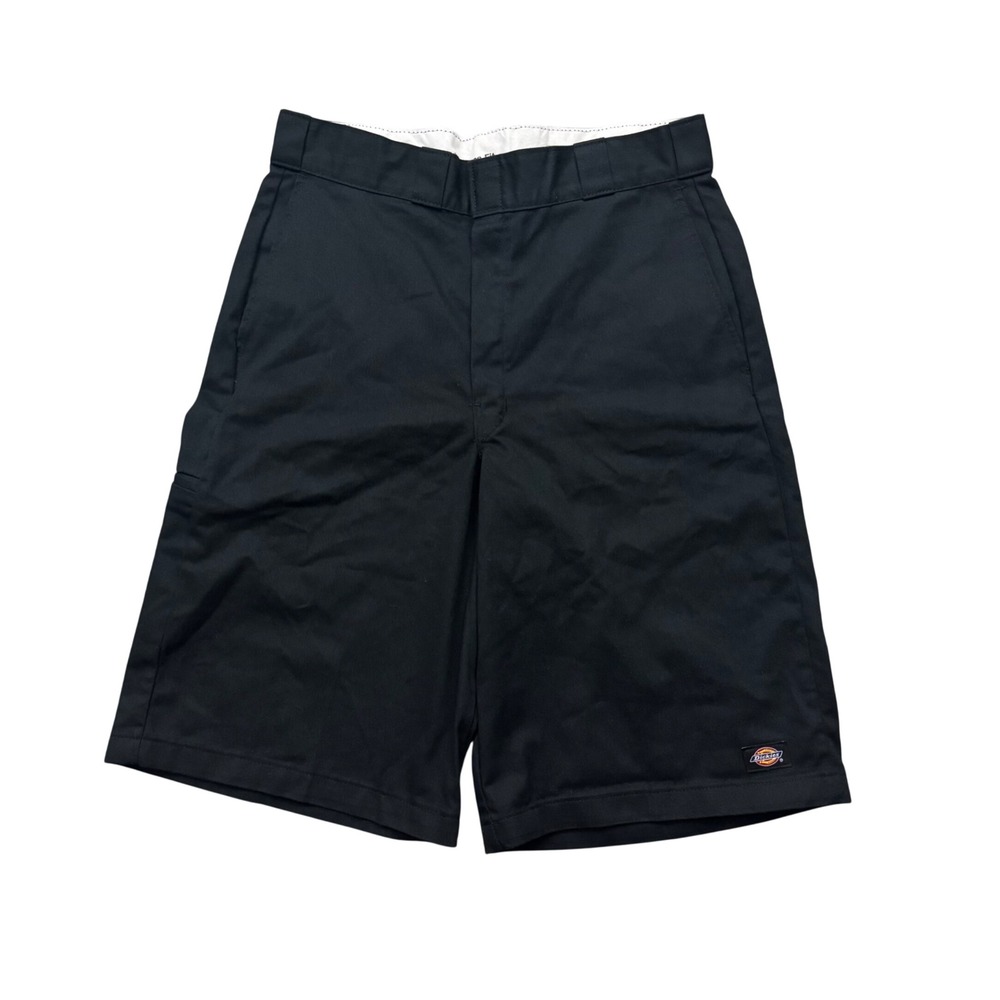 Dickies Loose Fit Multi-Pocket Work Shorts Mechanic Workwear Utility Black 34
